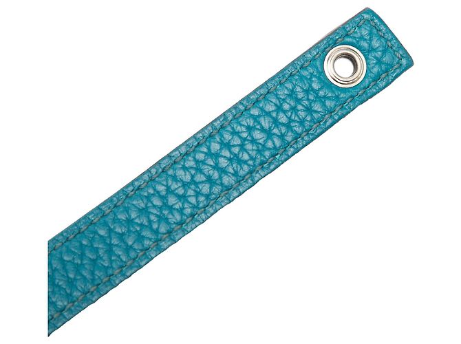 Hermès Picotin Lock 18 in Pelle Clemence Blu - vista 8