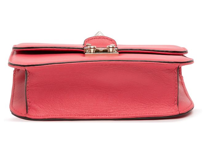 Valentino Piccola Borsa Crossbody Glam Lock Rockstud Rosa - vista 3