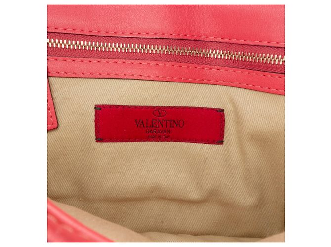Valentino Piccola Borsa Crossbody Glam Lock Rockstud Rosa - vista 5