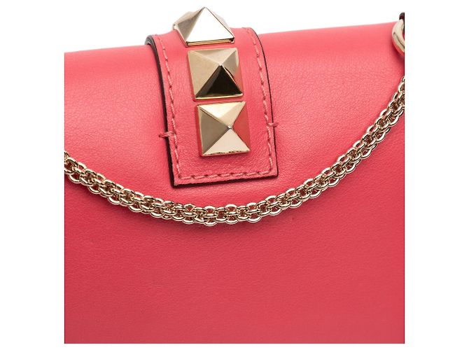 Valentino Piccola Borsa Crossbody Glam Lock Rockstud Rosa - vista 9