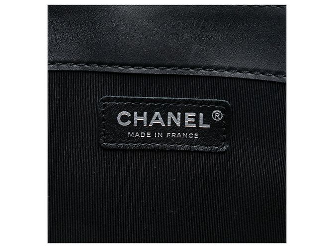 Chanel Nero Extra Large Patent Boy Reverso Flap - vista 5