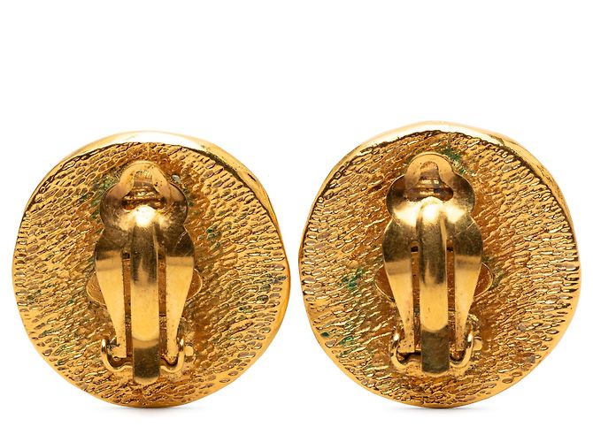 Orecchini rotondi a clip in oro placcato Chanel 31 Rue Cambon D'oro - vista 2