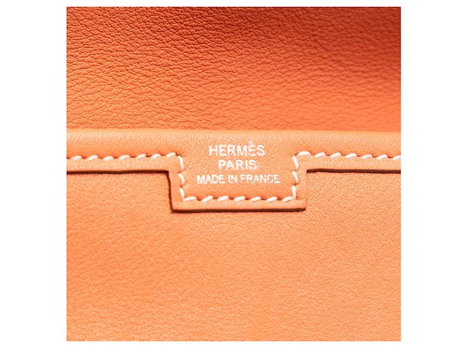 Hermès Arancione Swift Jige Duo - vista 5
