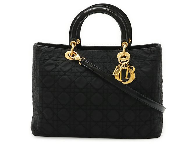 Borsa Lady Cannage di Christian Dior Nero - vista 2