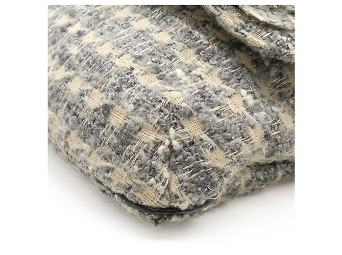 Borsa a spalla in tweed Camelia di Chanel Marrone Nero Multicolore - vista 4
