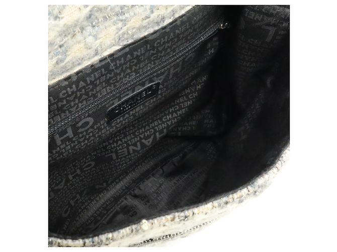 Borsa a spalla in tweed Camelia di Chanel Marrone Nero Multicolore - vista 7