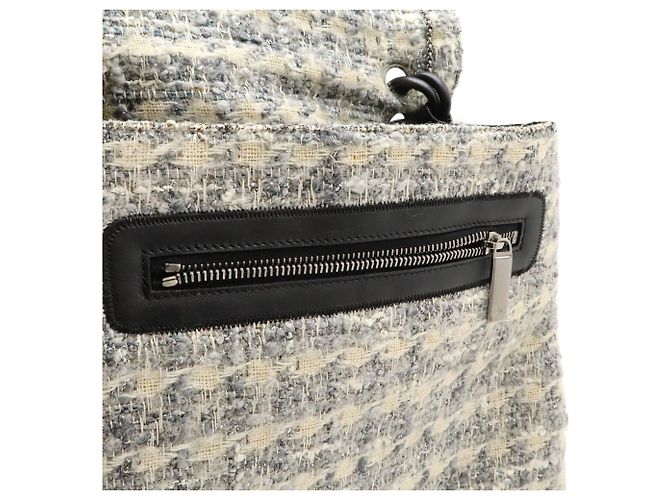 Borsa a spalla in tweed Camelia di Chanel Marrone Nero Multicolore - vista 8