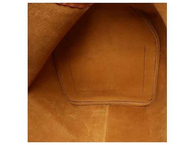 Borsa Boston Keepall 55 in pelle Epi Louis Vuitton Marrone D'oro - vista 10