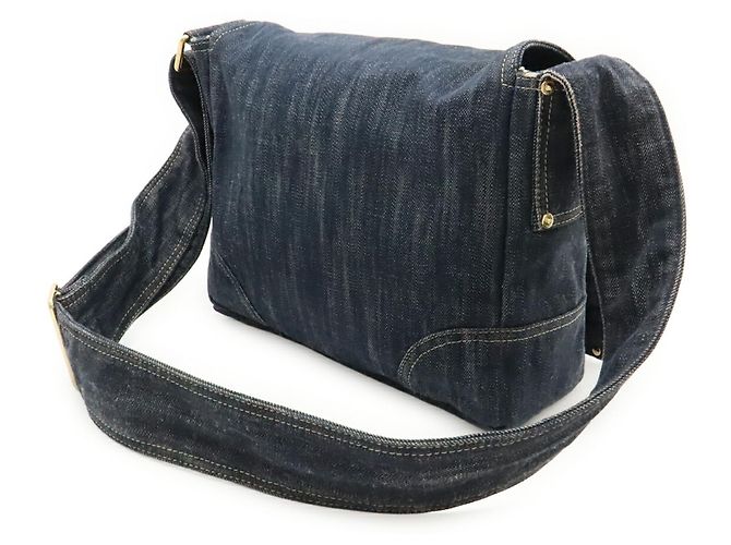 Borsa a Spalla Coco Mark in Denim Scintillante Chanel - vista 3