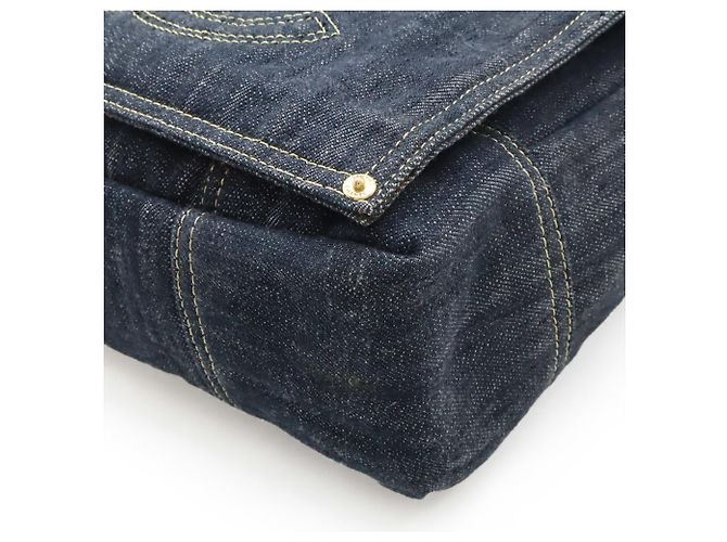 Borsa a Spalla Coco Mark in Denim Scintillante Chanel - vista 4