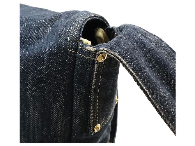 Borsa a Spalla Coco Mark in Denim Scintillante Chanel - vista 5