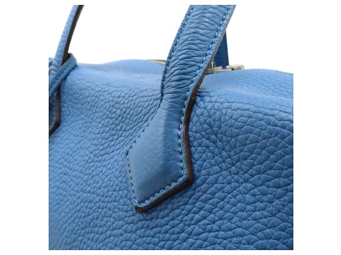 Borsa Hermès Victoria II 35 in Blu Paradiso - vista 9
