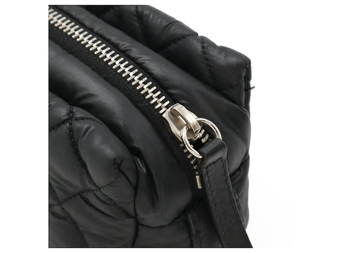 Quilted Nylon Waschtasche Chanel Coco Cocoon Mark Schwarz - Ansicht 5