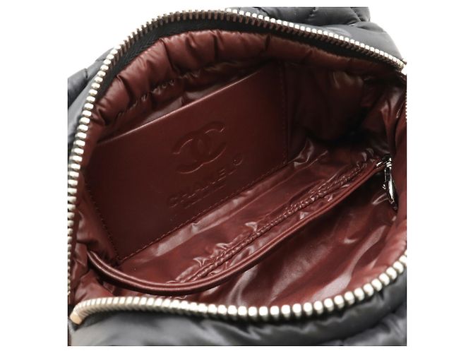 Quilted Nylon Waschtasche Chanel Coco Cocoon Mark Schwarz - Ansicht 6