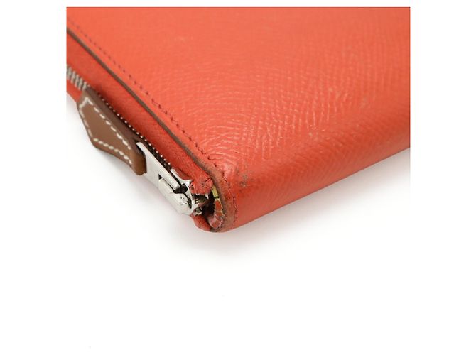 Billetera redonda larga Azap de seda Hermès Rosa - vista 4