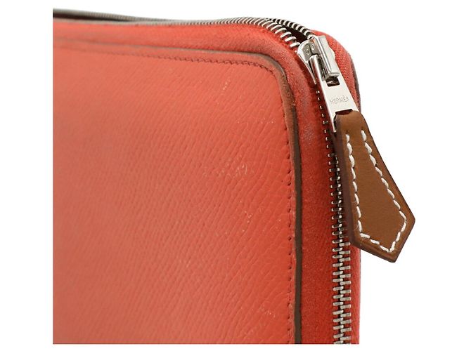 Billetera redonda larga Azap de seda Hermès Rosa - vista 5