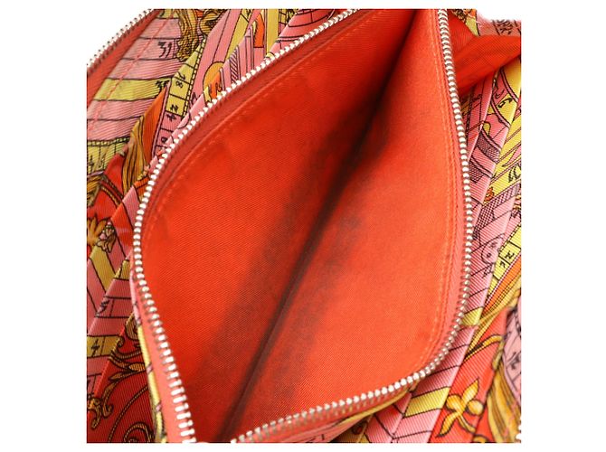 Billetera redonda larga Azap de seda Hermès Rosa - vista 8
