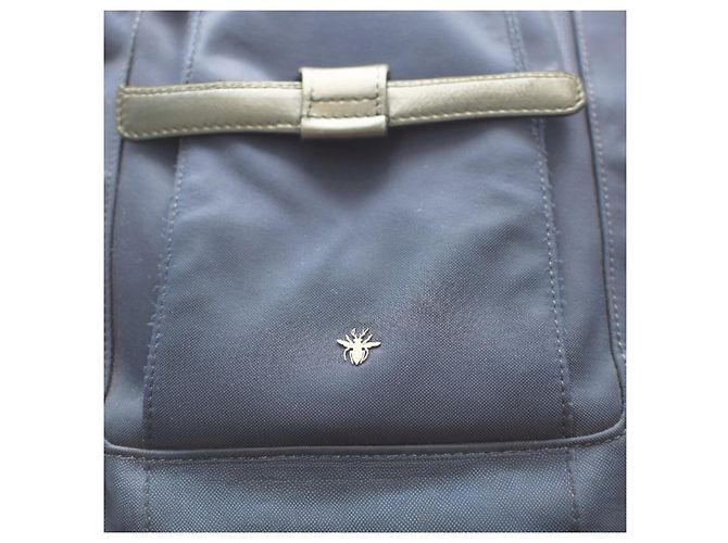 Be Dior Zaino B‑Motion Christian Dior 1MOBA062XVO – Nylon e pelle blu navy/nero unisex - vista 10