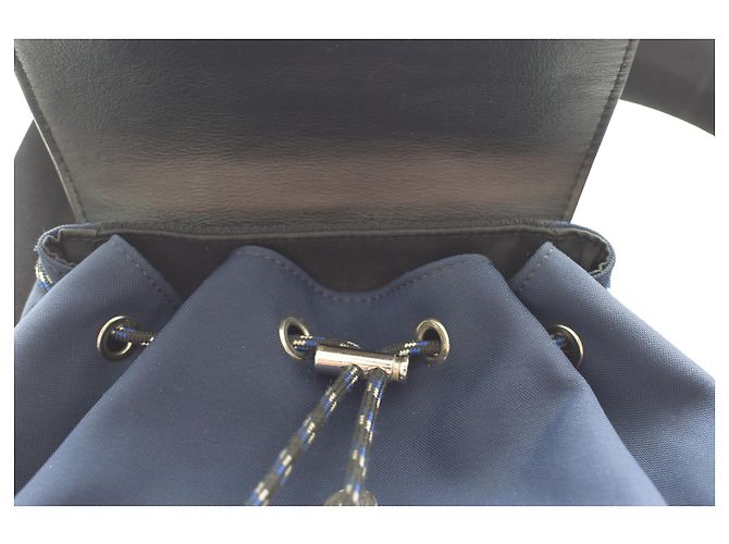 Be Dior Zaino B‑Motion Christian Dior 1MOBA062XVO – Nylon e pelle blu navy/nero unisex - vista 11