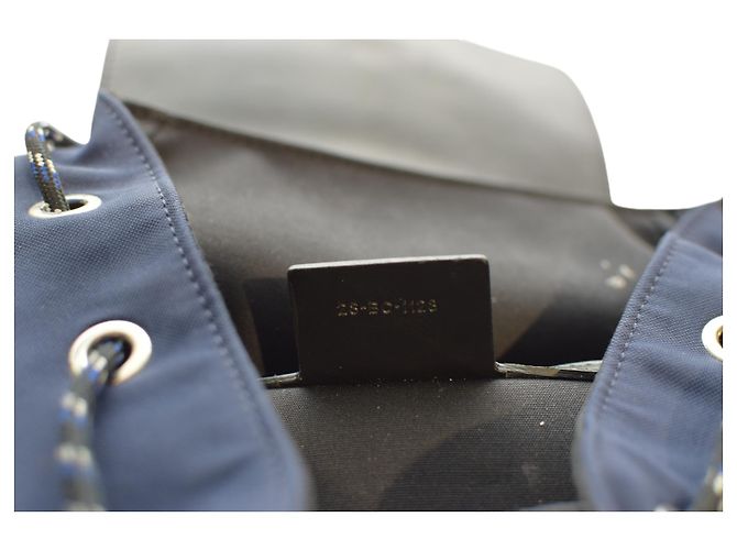 Be Dior Zaino B‑Motion Christian Dior 1MOBA062XVO – Nylon e pelle blu navy/nero unisex - vista 13