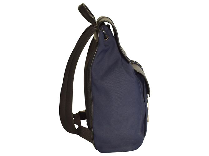 Be Dior Zaino B‑Motion Christian Dior 1MOBA062XVO – Nylon e pelle blu navy/nero unisex - vista 2