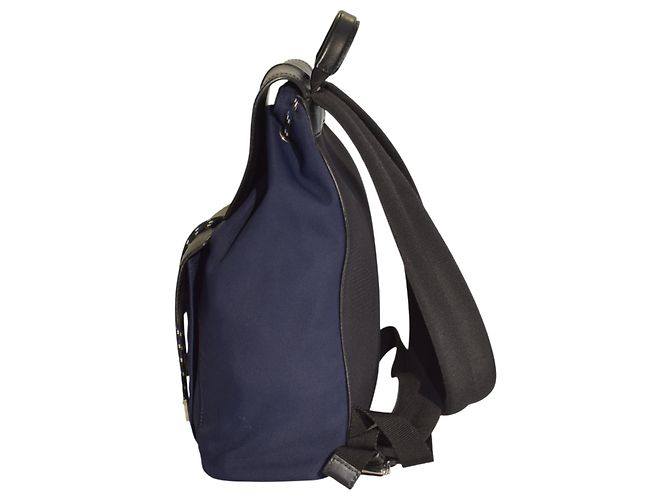 Be Dior Zaino B‑Motion Christian Dior 1MOBA062XVO – Nylon e pelle blu navy/nero unisex - vista 3