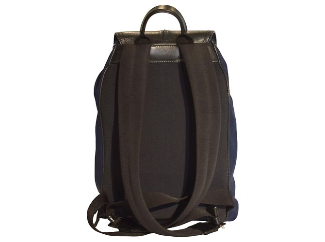 Be Dior Zaino B‑Motion Christian Dior 1MOBA062XVO – Nylon e pelle blu navy/nero unisex - vista 4