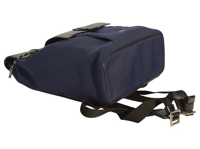 Be Dior Zaino B‑Motion Christian Dior 1MOBA062XVO – Nylon e pelle blu navy/nero unisex - vista 7