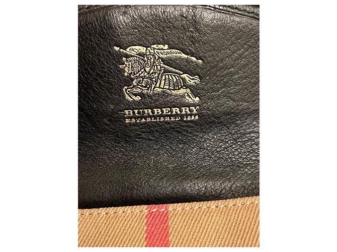 Bolso cruzado mini con hebilla Nova check de Burberry Negro Beige - vista 11