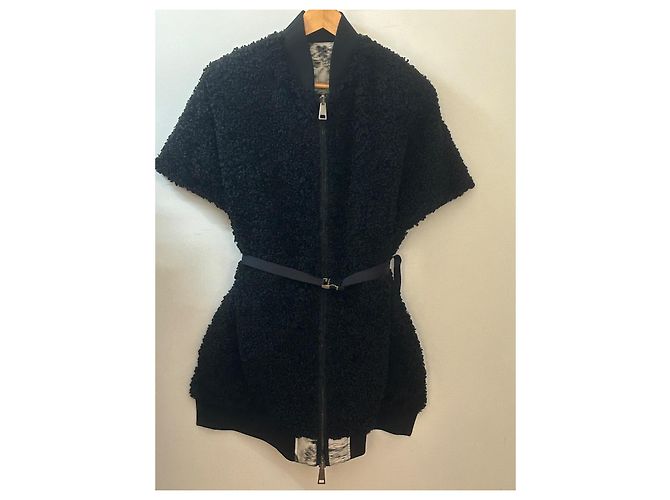 Capa Abrigo Christian Dior Pasarela Negro - vista 9