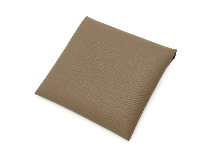 Monedero Bastia Hermès Gris pardo - vista 3