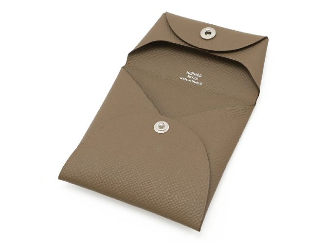 Monedero Bastia Hermès Gris pardo - vista 5
