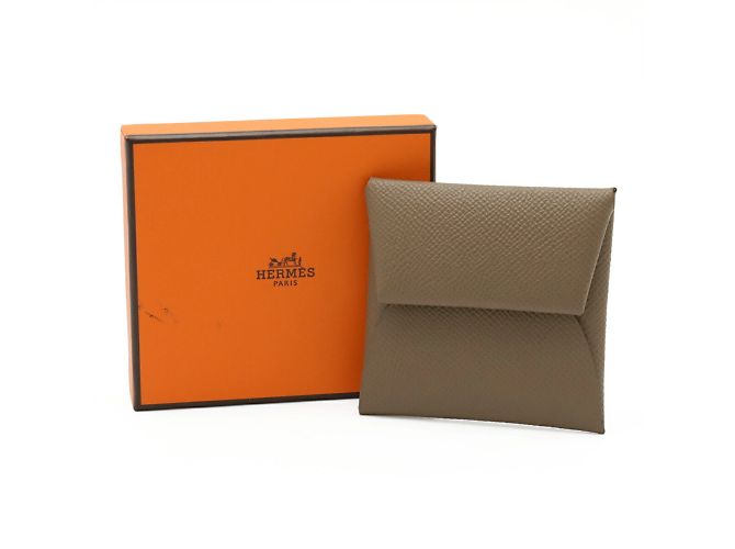 Monedero Bastia Hermès Gris pardo - vista 7