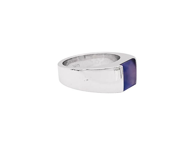 CARTIER Tank Ring, Weißgold, Chalcedon. - Ansicht 2
