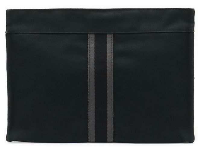 Borsa Clutch Foulet di Hermès Marrone Nero - vista 2