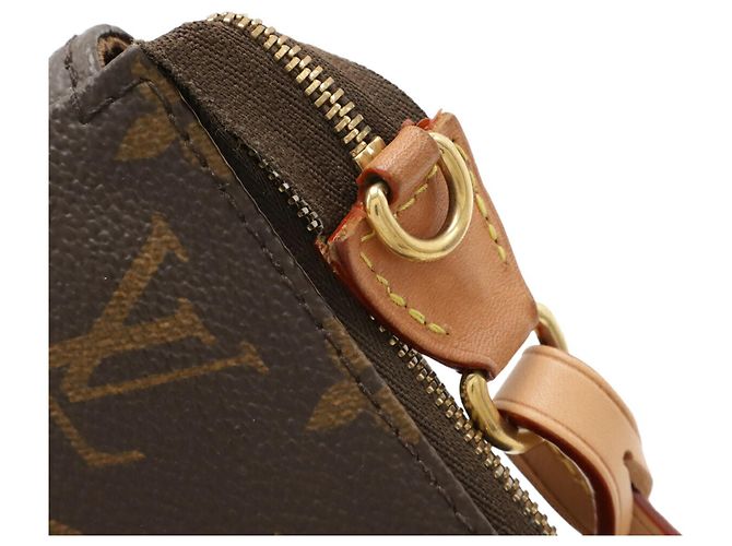 Borsa a catena Pochette Accessoires Monogram Louis Vuitton Marrone - vista 7