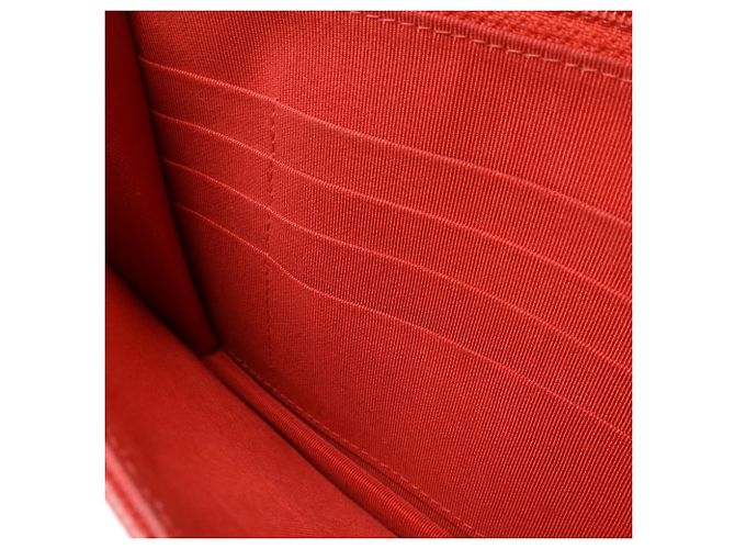 Borsa a spalla Chanel V-Stitch Chevron con catena Rosa Rosso - vista 8