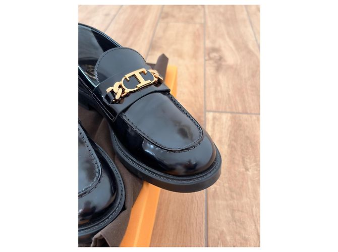 Mocassini Tod's in pelle con placca logo nero - vista 13