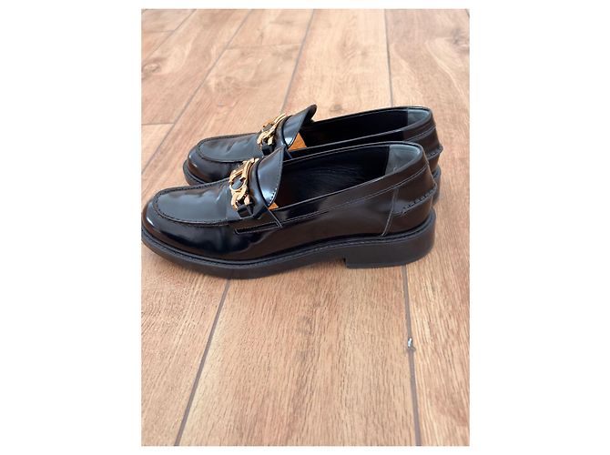 Mocassini Tod's in pelle con placca logo nero - vista 6