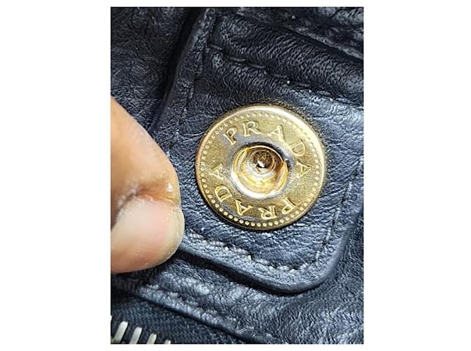 Borsa a tracolla in nylon e pelle Prada nera Nero - vista 7