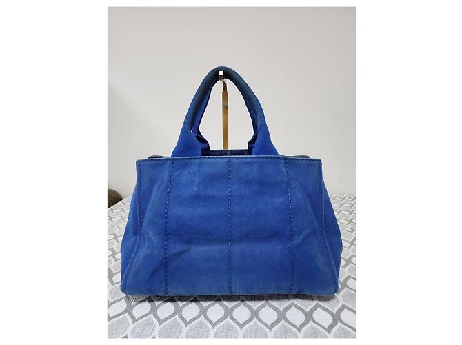 Prada Denim Canvas Handtasche Blau - Ansicht 2