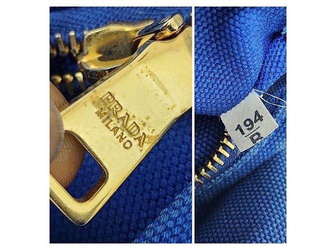 Prada Denim Canvas Handtasche Blau - Ansicht 3