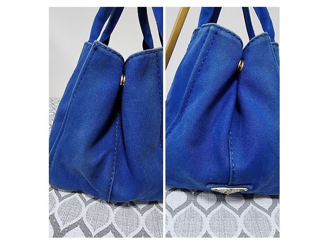 Prada Denim Canvas Handtasche Blau - Ansicht 5