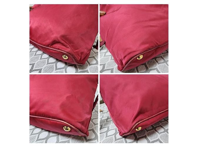 Borsa tote in pelle Saffiano Prada rosa - vista 10