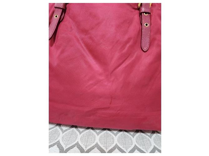 Borsa tote in pelle Saffiano Prada rosa - vista 8