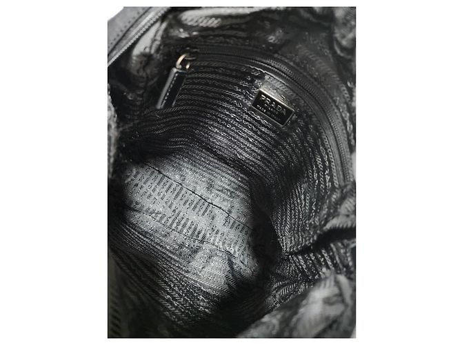 Bolsa mensageiro/crossbody Prada Tessuto preta Preto - vista 10