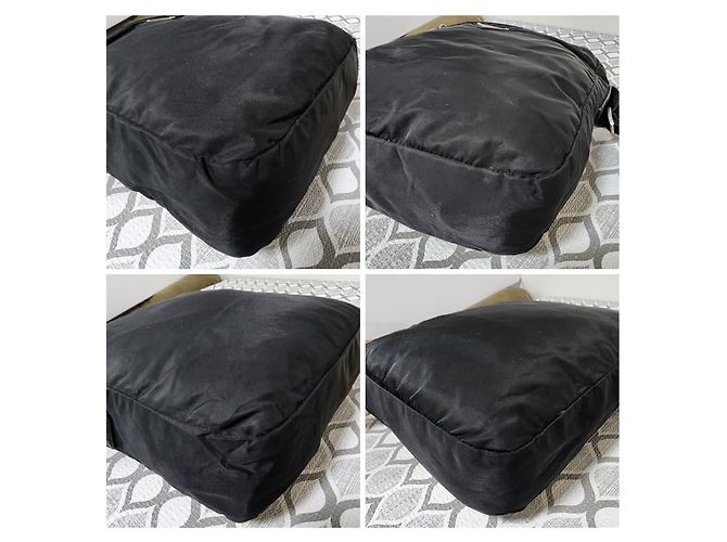 Bolsa mensageiro/crossbody Prada Tessuto preta Preto - vista 11