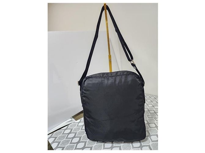Bolsa mensageiro/crossbody Prada Tessuto preta Preto - vista 13