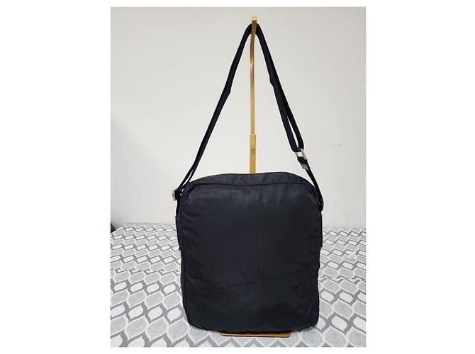Bolsa mensageiro/crossbody Prada Tessuto preta Preto - vista 2