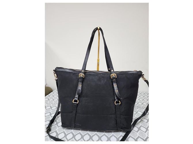 Prada Jacquard Logo Wendetasche Schwarz - Ansicht 2